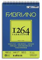 BLOCCO SPIRALATO A4 1264 DISEGNO 180 gr. 50 ff. - FABRIANO