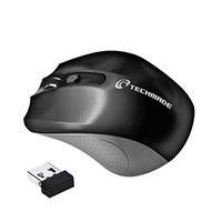 MOUSE AMBIDESTRO RF WIRELESS OTTICO 1600 DPI COL. NERO - TECHMADE