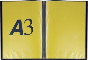 PORTALISTINO A3 20 BUSTE ANTIRIFLESSO COL. NERO - FAVORIT