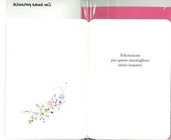 BIGLIETTO 12x18 cm. FELICE MATRIMONIO CON PORTASOLDI - LINA
