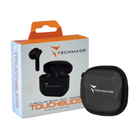 AURICOLARI SENZA FILO CON BOX DI RICARICA COL. NERO - TECHMADE