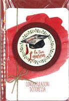 BIGLIETTO 12x18 cm. CONGRATULAZIONI DOTTORESSA - LINA