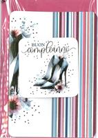 BIGLIETTO 12x18 cm. BUON COMPLEANNO - LINA