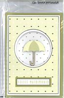 BIGLIETTO 12x18 cm. FELICE MATRIMONIO CON PORTASOLDI - LINA