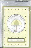 BIGLIETTO 12x18 cm. FELICE MATRIMONIO CON PORTASOLDI - LINA