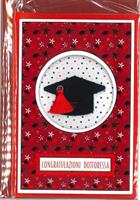 BIGLIETTO 12x18 cm. CONGRATULAZIONI DOTTORESSA - LINA