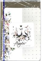 BIGLIETTO 12x18 cm. AUGURI AGLI SPOSI - LINA