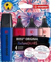 SET 4 EVIDENZIATORI BOSS ORIGINAL NATURECOLOR WILDFLOWER - STABILO