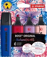 SET 4 EVIDENZIATORI BOSS ORIGINAL NATURECOLOR WILDFLOWER - STABILO