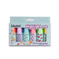 SET 6 EVIDENZIATORI MINI HIGHLIGHT ME - COLOURBOOK
