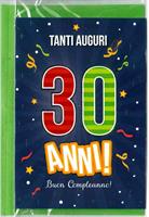 BIGLIETTO 12x18 cm. TANTI AUGURI 30 ANNI - LINA
