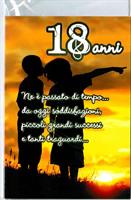 BIGLIETTO 12x18 cm. 18 ANNI - LINA