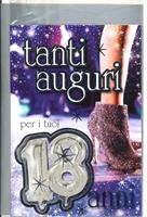 BIGLIETTO CON BUSTA PORTASOLDI TANTI AUGURI PER I TUOI 18 ANNI -LINA