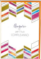 BIGLIETTO 12x18 cm. A RILIEVO AUGURI PER IL TUO COMPLEANNO - LINA