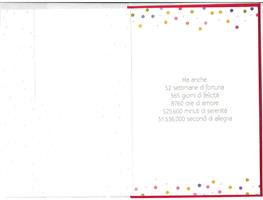 BIGLIETTO 12x18 cm. A RILIEVO PER IL TUO COMPLEANNO - LINA