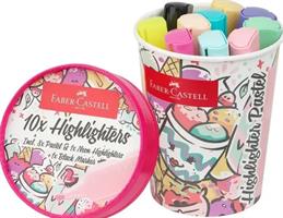 COPPETTA GELATO 10 EVIDENZIOTORI PASTEL 1-5 mm. - FABER CASTELL