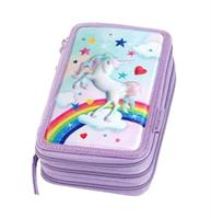 ASTUCCIO 3 ZIP VUOTO TEMA UNICORN - FABER CASTELL