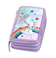 ASTUCCIO 3 ZIP VUOTO TEMA UNICORN - FABER CASTELL