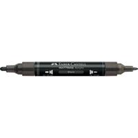 MARKER ACRILICO 199 DOPPIA PUNTA COL. NERO - FABER CASTELL