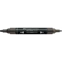 MARKER ACRILICO 199 DOPPIA PUNTA COL. NERO - FABER CASTELL
