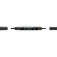 MARKER ACRILICO 199 DOPPIA PUNTA COL. NERO - FABER CASTELL