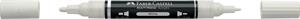 MARKER ACRILICO 199 DOPPIA PUNTA COL. BIANCO - FABER CASTELL