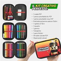 ASTUCCIO 3 ZIP BRAINROT SKIFIDOL CAPPUCCINO ASSASSINO - F. PANINI