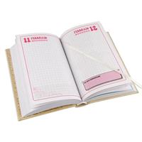 DIARIO STD 12 MESI NON DATATO GLITTER COL. NERO - COLOURBOOK