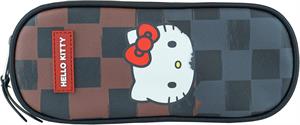ASTUCCIO OVALE ORGANIZZATO ECOPELLE HELLO KITTY - CR GROUP