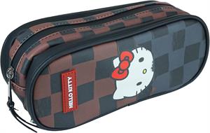 ASTUCCIO OVALE ORGANIZZATO ECOPELLE HELLO KITTY - CR GROUP