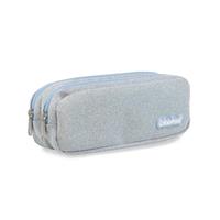 BUSTINA 2 ZIP GLITTER COL. LIGHT BLUE - COLOURBOOK