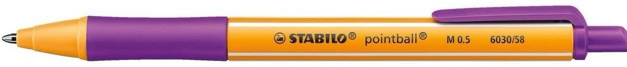PENNA A SFERA 0,5 POINTBALL COL. LILLA - STABILO