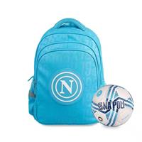 ZAINO SSC NAPOLI CON PALLONE OMAGGIO COL. AZZURRO - COLOURBOOK