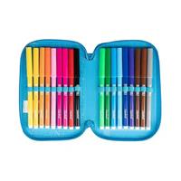 ASTUCCIO 3 ZIP SSC NAPOLI COL. AZZURRO - COLOURBOOK