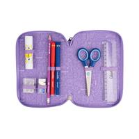 ASTUCCIO 3 ZIP GLITTER COL. VIOLA - COLOURBOOK
