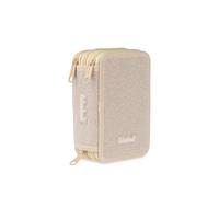 ASTUCCIO 3 ZIP GLITTER COL. ORO - COLOURBOOK