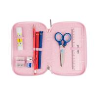 ASTUCCIO 3 ZIP GLITTER COL. ROSA - COLOURBOOK