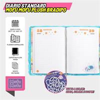 DIARIO 12 MESI STD PLUSH MOFUMOFU COL. CELESTE - FRANCO PANINI