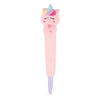 PENNA SQUISHY COL. BLU TEMA UNICORN - COLOURBOOK
