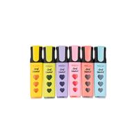 BLISTER 6 EVIDENZIATORI LIQUIDO LOVELY COL. PASTEL - COLOURBOOK
