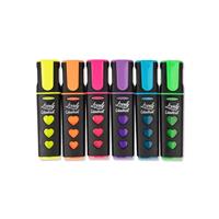 BLISTER 6 EVIDENZIATORI LIQUIDO LOVELY COL. FLUO - COLOURBOOK