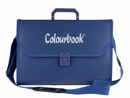 VALIGETTA CON TRACOLLA PPL 26x39 cm. COL. INDIGO BLUE - COLOURBOOK