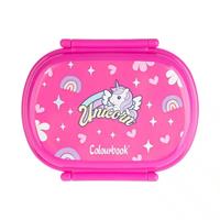 PORTAMERENDA CON POSATE TEMA UNICORN COL. FUCSIA - COLOURBOOK
