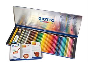 SCATOLA METALLO 50 PASTELLI COLORATI SUPERMINA - GIOTTO