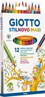 SCATOLA 12 PASTELLI MAXI STILNOVO - GIOTTO