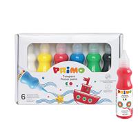 SET 6 BOTTIGLIE 50 ml. TEMPERA LIQUIDA COL. ASSORTITI - PRIMO