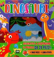 DIVERTITI A COSTRIURE IL PUZZLE DA 28 PEZZI! DINOSAURI - 2M