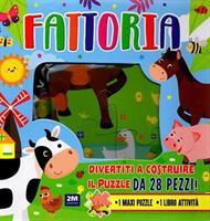 DIVERTITI A COSTRIURE IL PUZZLE DA 28 PEZZI! FATTORIA - 2M