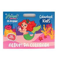 ALBUM DA COLORARE 25 pg. 150 STICKERS SIRENETTA - COLOURBOOK