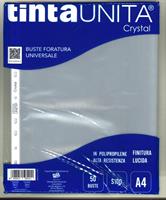 CONF. 50 BUSTE FORATE 22x30 MEDIO SPESSORE - TINTAUNITA